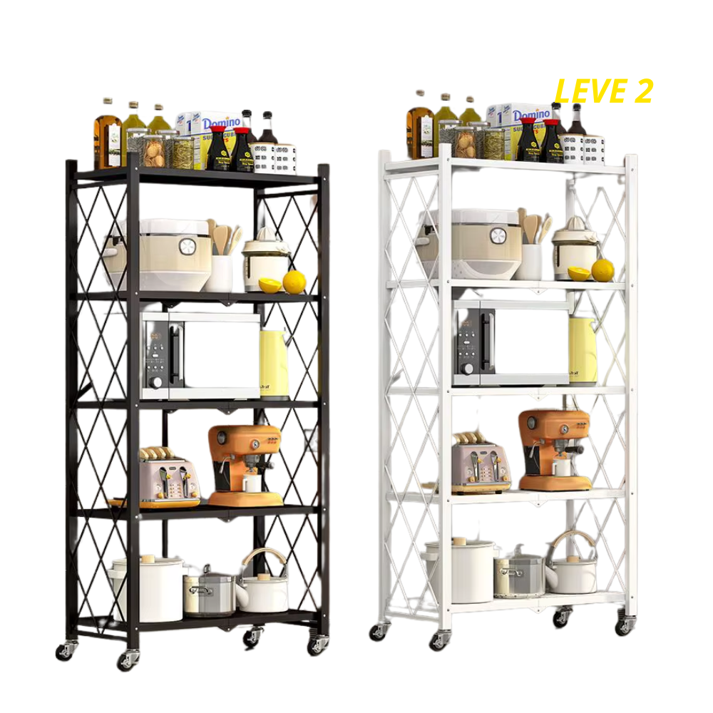 Llévate 2 y Pagá 1  - Estantería Inoxidable Con Pisos Multifuncional Plegable