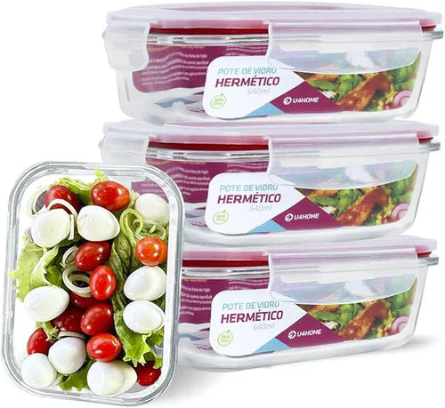 ¡Sólo Por Hoy | Kit 15 Frascos Herméticos de Vidrio + 10 Vasos de Vidrio Aruba de Regalo