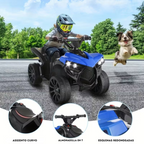 [Llevá 2 y Pagá 1] Auto Eléctrico Infantil TurboKids 4x4 con Luces LED + De Regalo: 2 Cascos de Seguridad